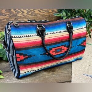 Montana West‎ Southwestern Western Aztec Print Duffle Luggage Weekend Bag NWOT